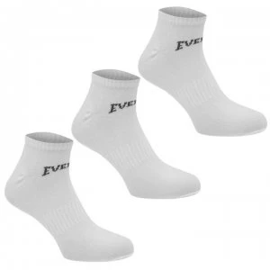 Image of Everlast 3 Pack Trainer Socks Childrens - White