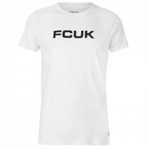 Image of French Connection T Shirt - White Black