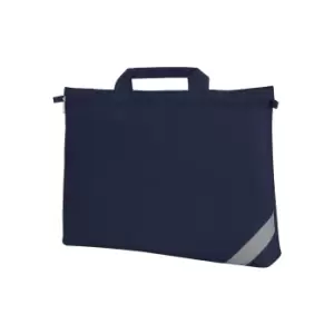 Image of Shugon Oxford Classic Portfolio Book Bag (Pack of 2) (One Size) (Navy Blue)
