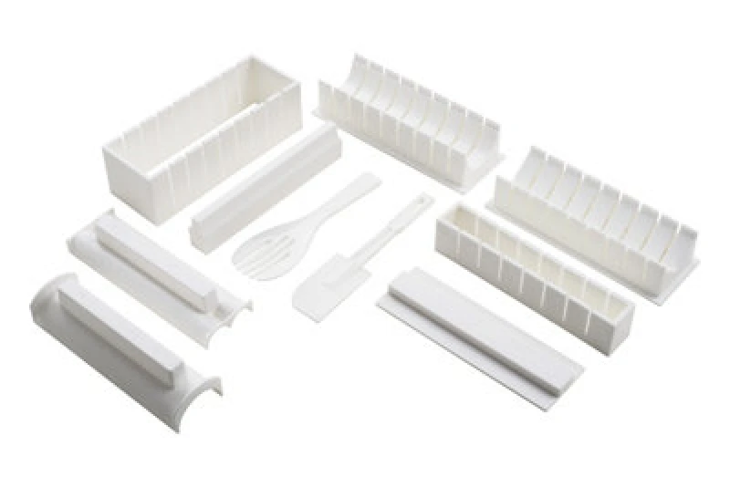Image of Orsina Durable 10Pc Sushi Maker, Easy To Use Sushi Maker For Dinner, Easy To Clean Sleek Sushi Maker