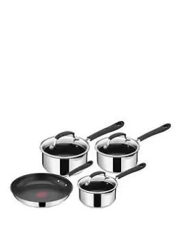 Image of Tefal Jamie Oliver Quick & Easy 4Pce Set- 16/18/20Cm Saucepans With Lids & 24Cm Frypan