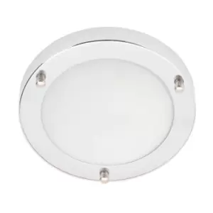 Image of Chrome Flush LED Bathroom Ceiling Light