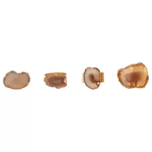 Image of Olivia's Ava Napkin Rings Brown and Gold