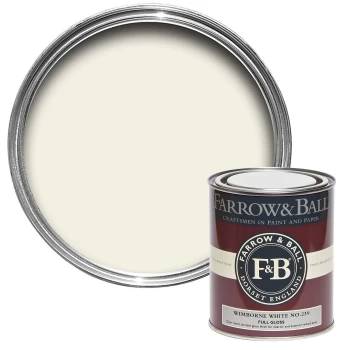 Image of Farrow & Ball Full Gloss Paint Wimborne White - 750ml