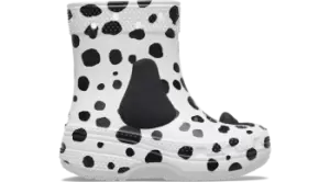 Image of Crocs Toddler Classic I AM Dalmatian Boot Boots Kids White / Black C9