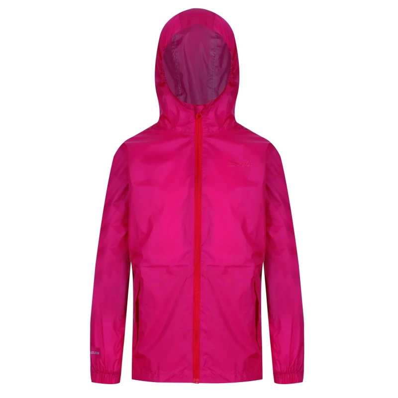 Image of Regatta Kid Pack It III Waterproof Jacket - Pink Pink C7-C8yrs