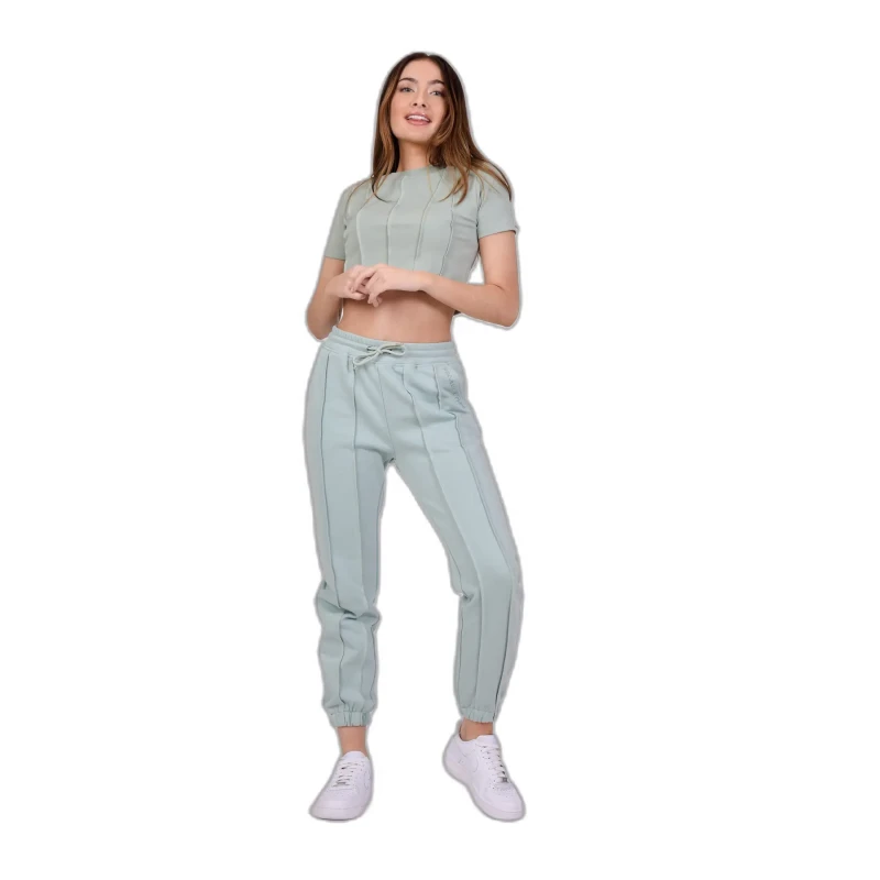 Image of Project X Paris Womens jogging trousers with overlocked edges Project X Paris Bleu Female XS