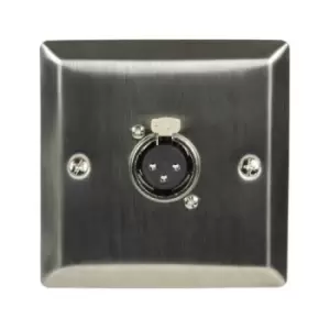 Image of XLR Steel Wallplate