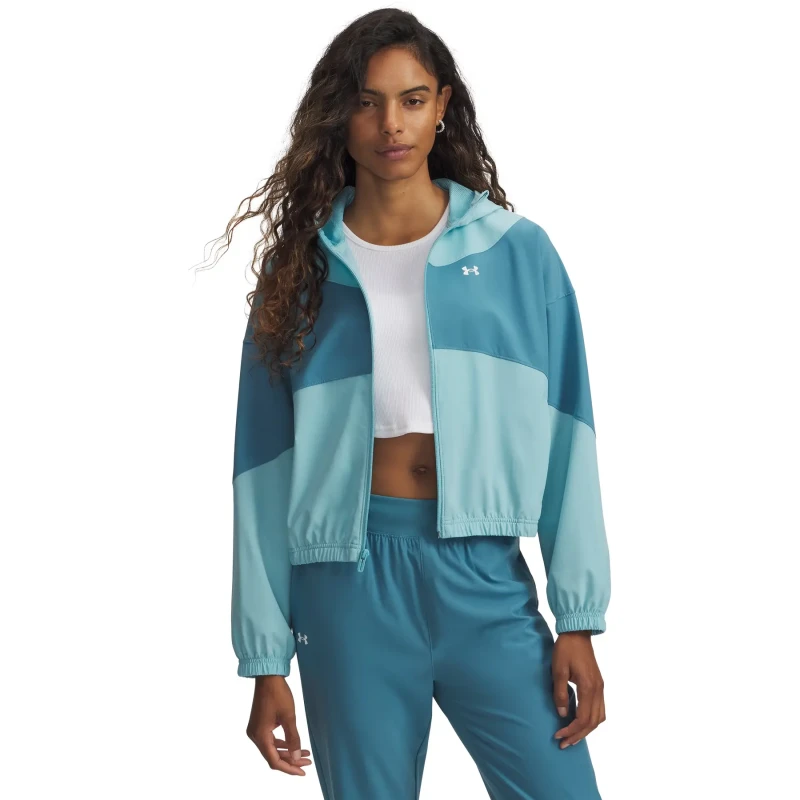 Image of Womens waterproof jacket Under Armour Rival Bleu Female M