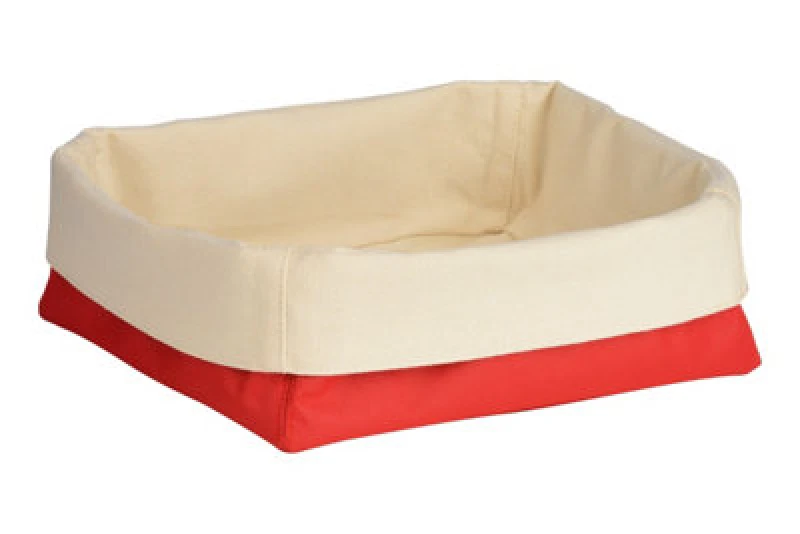 Image of Interiors by Premier Folded Design Large Bread Basket Red