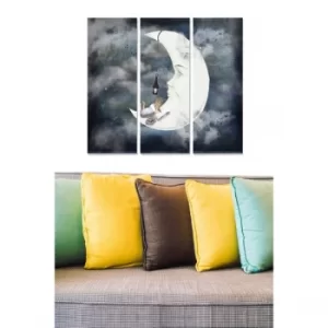 Image of MDF1275126 Multicolor Decorative MDF Painting (3 Pieces)