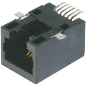 Image of ASSMANN WSW A 20041 LPSMT A Modular Panel Bush SMD 6 RJ12 Socket straight