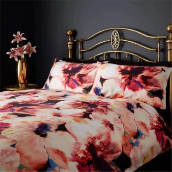 Image of Biba Flora Pillowcase Pair - Plum