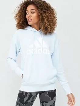 Image of Adidas Badge Of Sport Long Hoodie - Blue