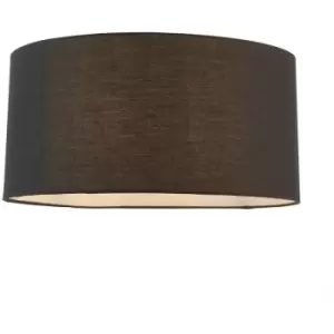Image of Endon Cylinder Straight Sided Shade Black Fabric