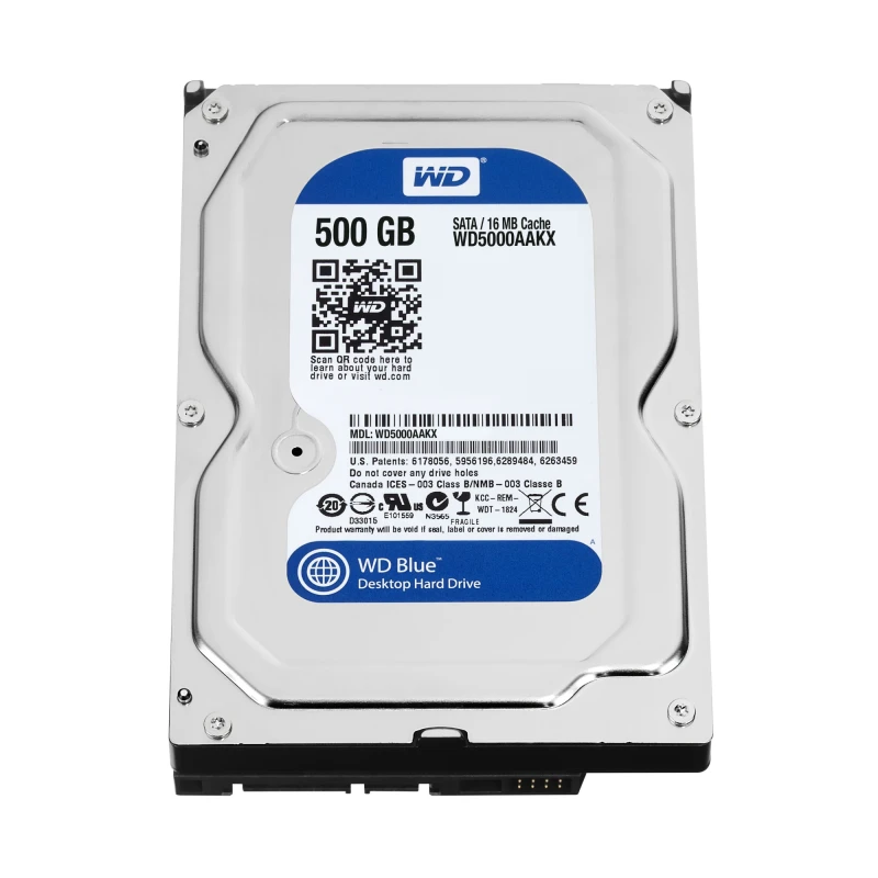 Image of Western Digital Blue internal hard drive 500 GB 7200 RPM 16 MB 3.5&quo
