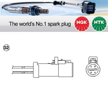 Image of 1x NGK NTK Oxygen O2 Lambda Sensor OZA488-D1 OZA488D1 (0403)
