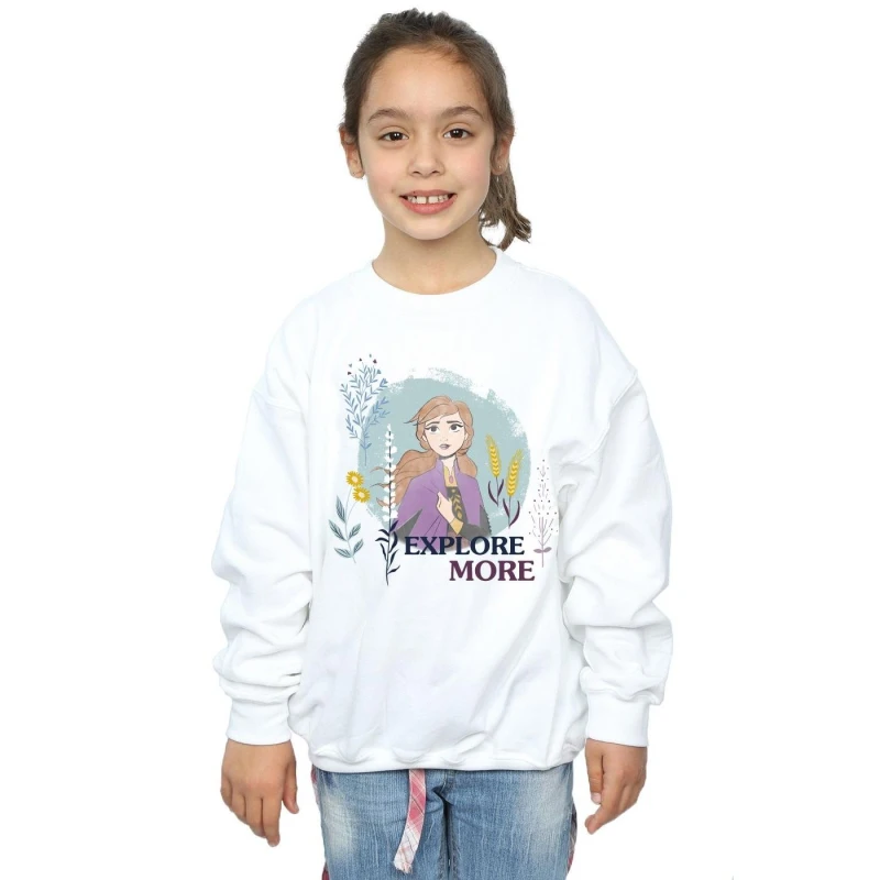 Image of Disney Frozen 2 Anna Explore More Sweatshirt White female