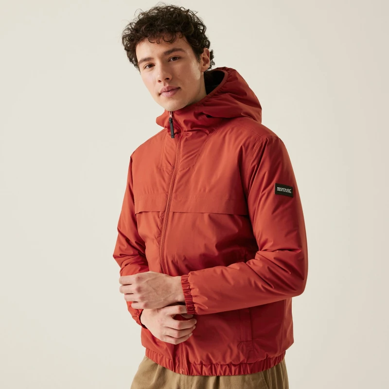 Image of Regatta Regatta Men 'Wiltom' Waterproof Jacket in Dark Red Size: large Dark Red L Male 5063019773704