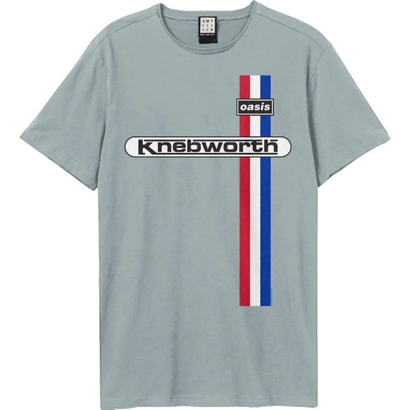 Image of Amplified Amplified Men Knebworth Oasis T-Shirt in Pale Blue Size: 3X-Large Pale Blue XXXL Male 5063693952839