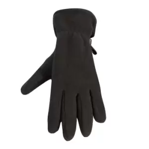 Image of Result Unisex Active Anti Pilling Thermal Fleece Gloves (L) (Black)
