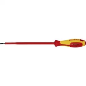 Image of Knipex VDE VDE Slotted screwdriver Blade width: 4.5mm Blade length: 180 mm DIN EN 60900
