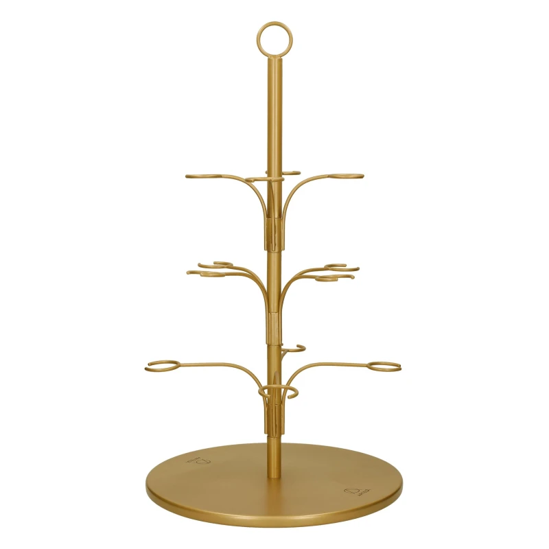 Image of Artesa Artesa Gin and Cocktail Serving Tree Kitchen Holders 34x34x57cm Gold 72113310000