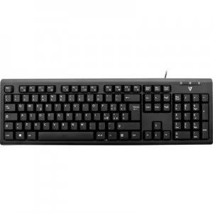 Image of V7 Videoseven KU200IT USB Keyboard Italian, QWERTZ Black