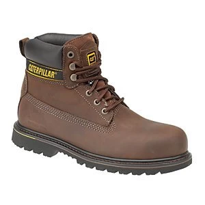 Image of Caterpillar CAT Holton SB Safety Boot - Brown Size 15