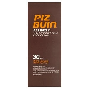 Image of Piz Buin Allergy Sun Sensitive Skin Face Cream High SPF30 50ml