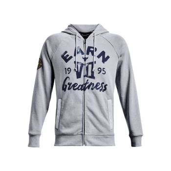 Image of Under Armour Project Rock Terry Zip Hoodie Mens - Grey