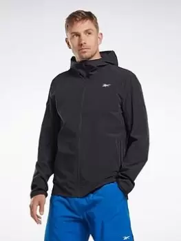 Image of Reebok United By Fitness Graphene Speed Jacket - Black, Size S, Men