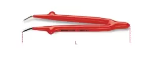 Image of Beta Tools 993 MQ VDE 1000V Insulated Bent Knurled Point Spring Tweezers