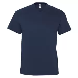 Image of SOLS Mens Victory V Neck Short Sleeve T-Shirt (S) (Navy)