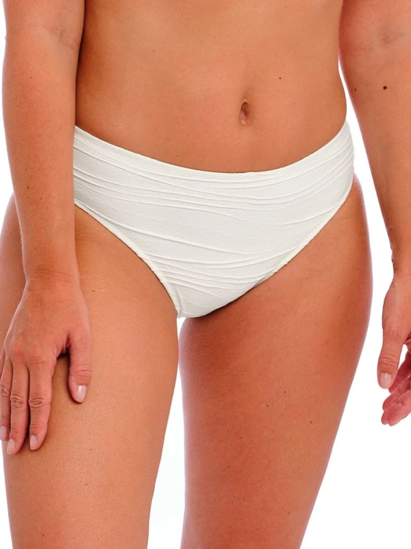 Image of Fantasie Womens Beach Waves Bikini Brief in White Size: 8 White Female 8