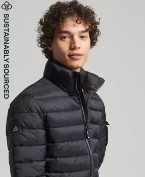 Image of Superdry Mens Fuji Bomber Jacket Black - Size: M