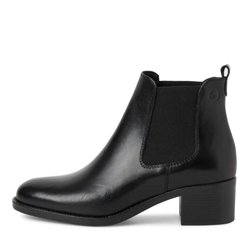 Image of tamaris Suede ankle boots For Her Tamaris Chelsea Noir Female 36