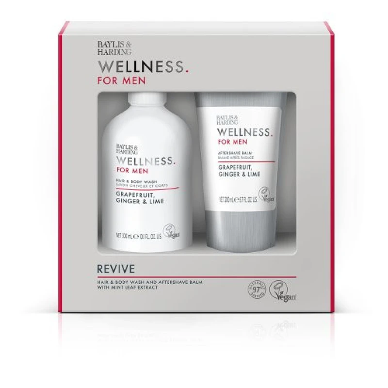 Image of Baylis & Harding Baylis & Harding Wellness For Men Revived Giftset in Clear Clear One Size Male 0017854122604