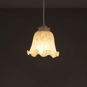 Image of White Flakestone design Light shade D142mm
