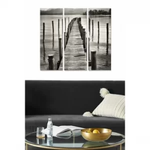 Image of MDF261904097 Multicolor Decorative MDF Painting (3 Pieces)