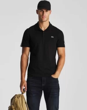 Image of Lacoste Short Sleeve Taped Logo Polo