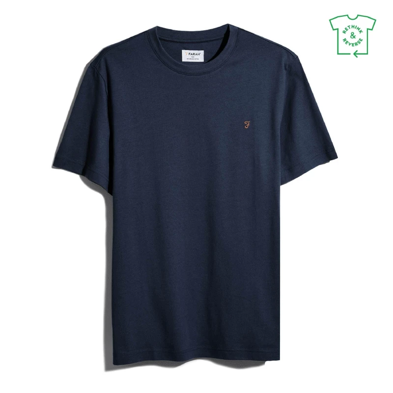 Image of Farah Regular T-Shirt - Blue Blue XS