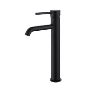 Image of Tall Black Single Lever Mono Basin Mixer Tap - Arissa