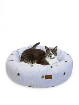 Image of Joules Ticking Bee Doughnut Bed