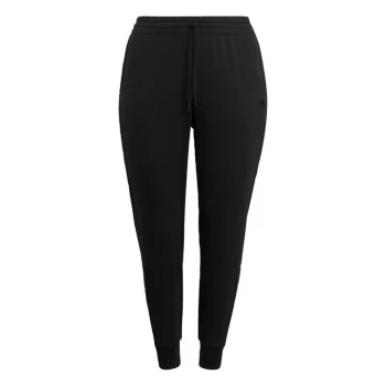 Image of adidas Essentials French Terry Logo Joggers (Plus Size) W - Black / Gold Metallic