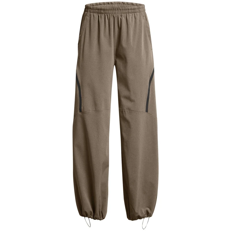 Image of Under Armour Womens Unstoppable Open Hem Woven Jogger Brown female 8 (XS)