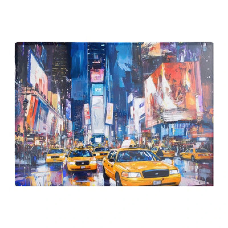 Image of Warren Reed Designer Neon Nights: Times Square Buzz Chopping Board