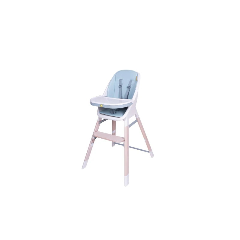 Image of Koo-di Tiny Taster 3 in 1 wooden highchair - Spring Water Spring Water unisex One Size
