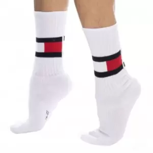 Image of Tommy Hilfiger Flag Cotton Sports Socks - White 43/46