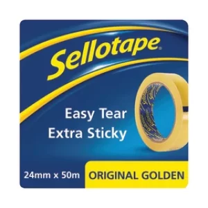 Image of Sellotape Original Golden Tape 24mmx50m (Pack of 12) 1682926